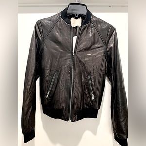 Soia & Kyo Genuine Lambskin Leather Jacket Black sz XS - Stylish & Supple